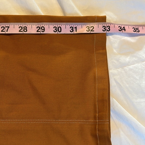 NWT La Ligne Caroline wide leg pants size tan cognac - Picture 8 of 8